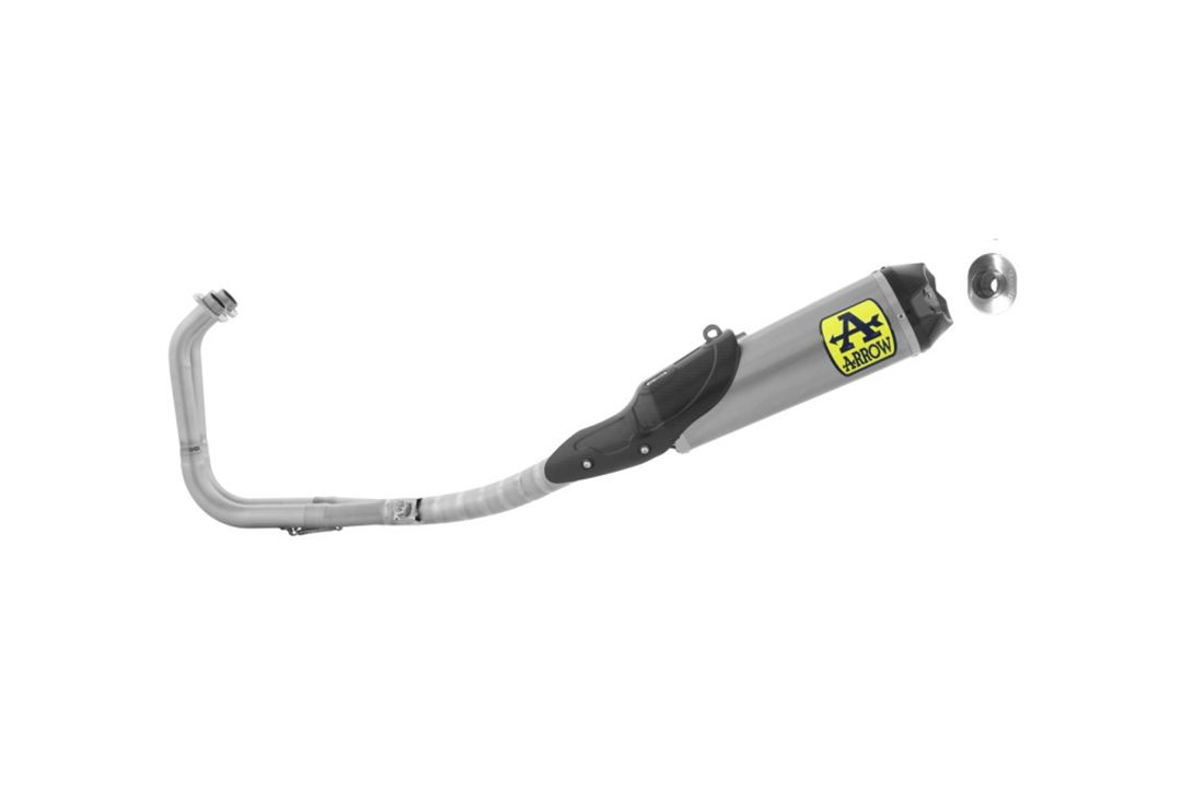 ARROW Works motorfiets uitlaat voor Kawasaki Ninja 400 vanaf 2018