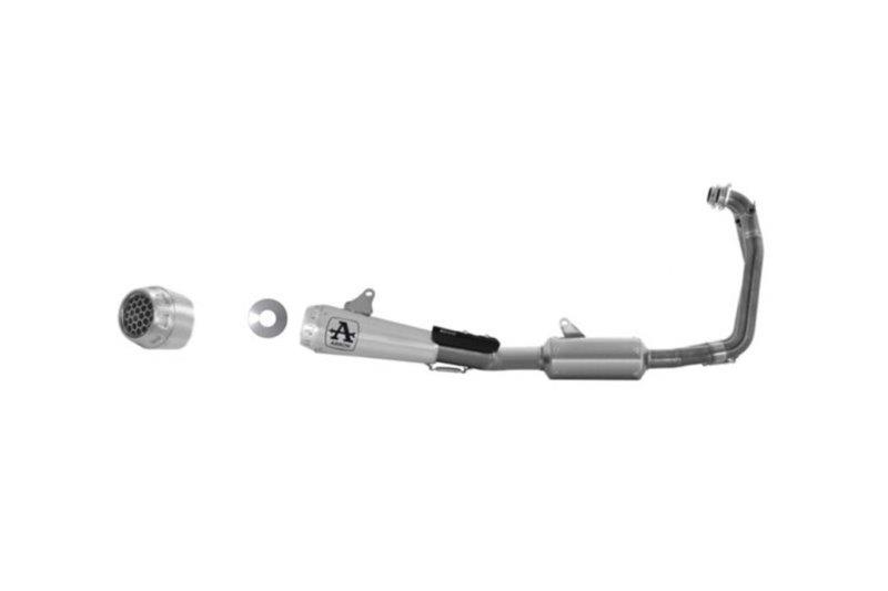 ARROW COMPETITION EVO Compleet Titaniumium motorfiets uitlaatsysteem met mesh eindkap voor Aprilia Tuono 660 vanaf 2020