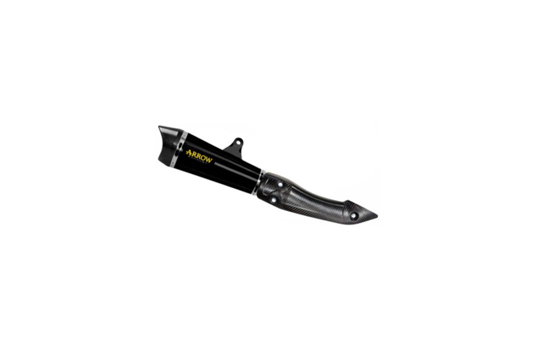 ARROW Dark XKONE motorfiets uitlaat voor Kawasaki Z 125 vanaf 2021